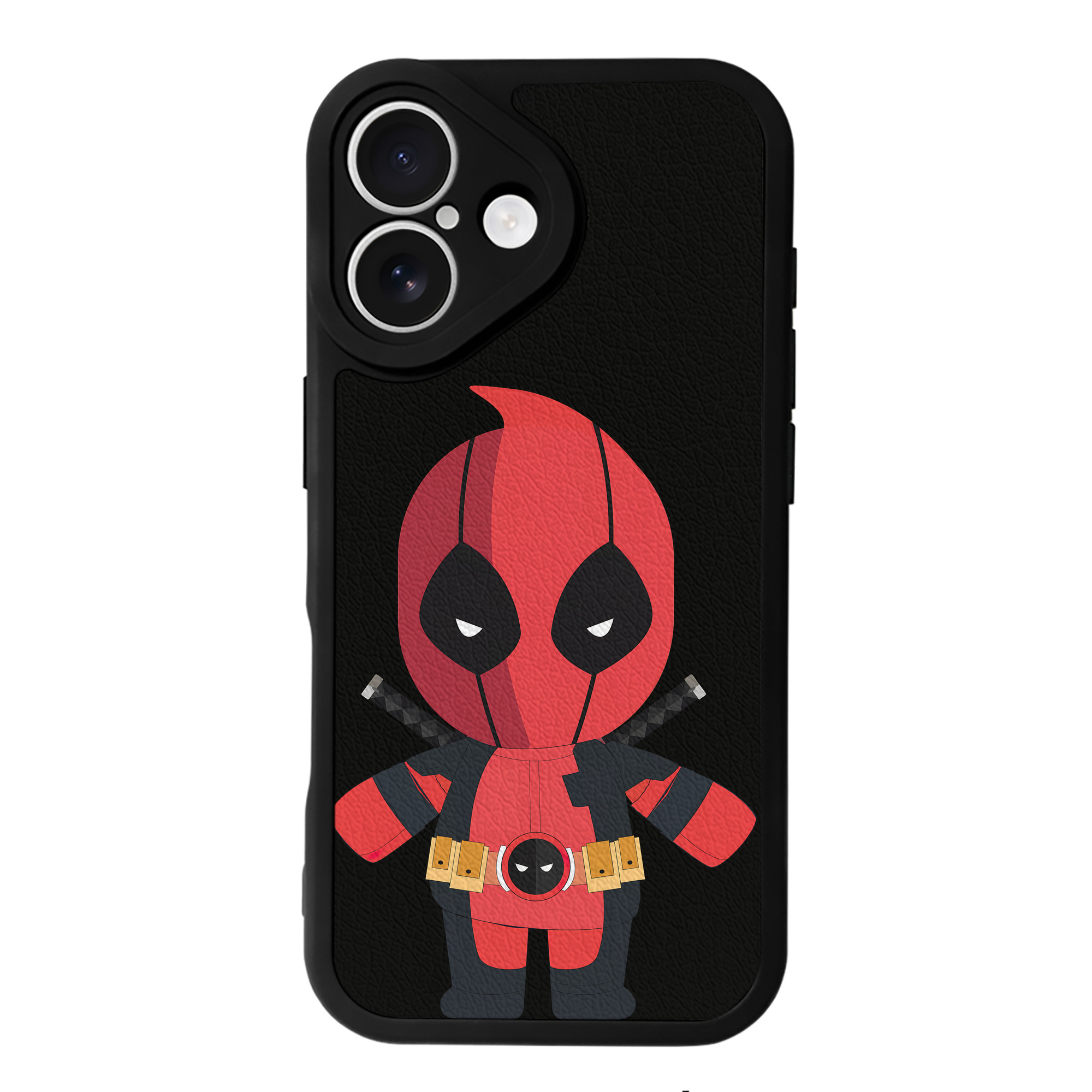 （画像用） Deadpool デッドプール 【iPhone 16シリーズ対応】シリコンスマホケース（レザー調） 材質：シリコン